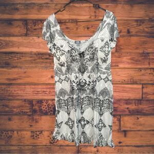 5 for $25🔥One World Sleep Boho Paisley Off‎ Shoulder Dress Medium